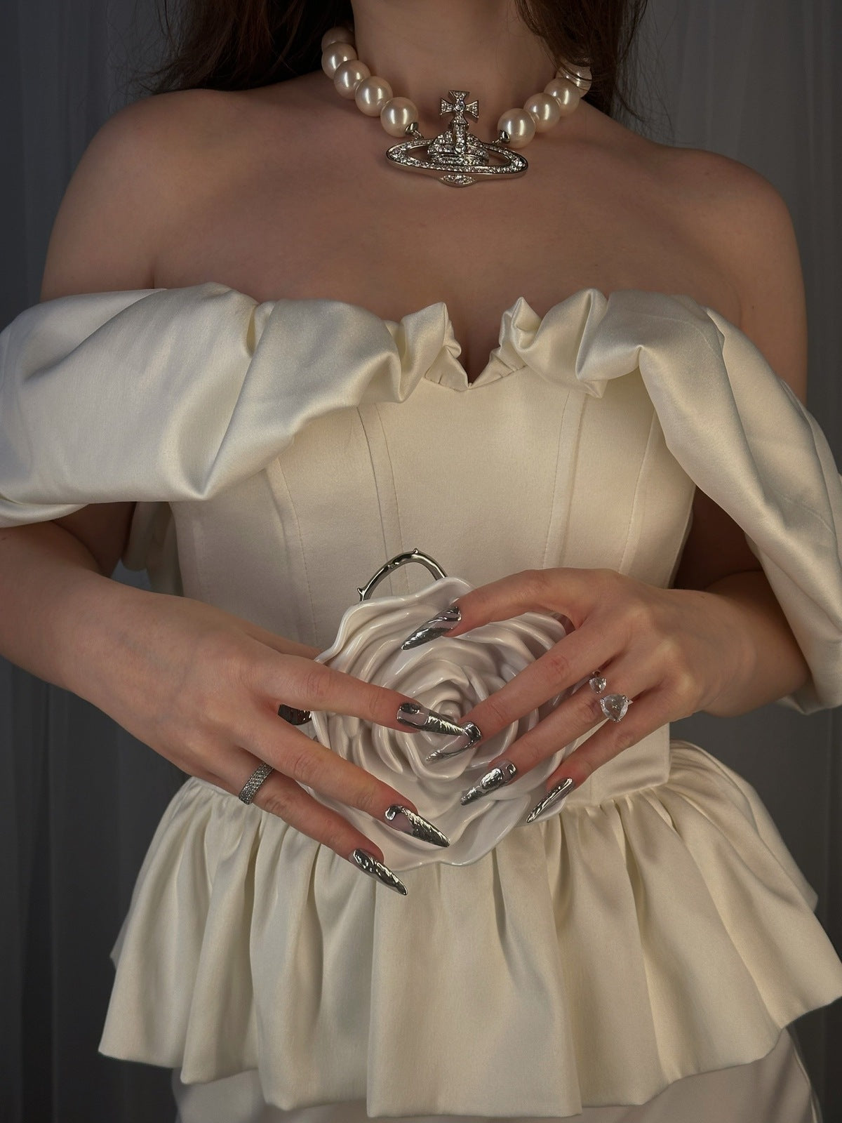 Airi corset top white