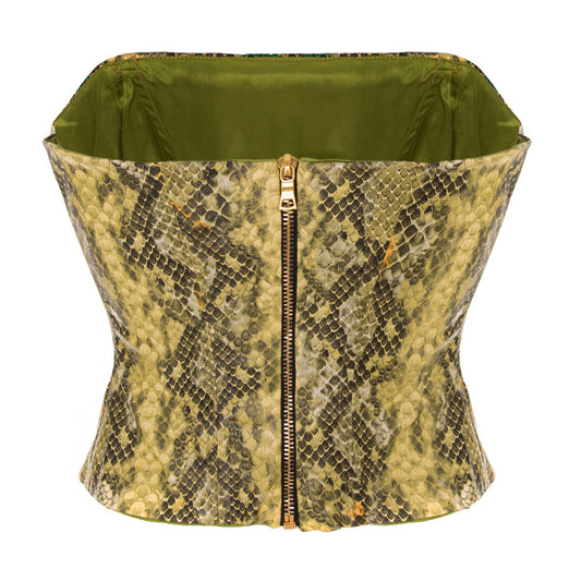 "Dutchess" faux leather corset