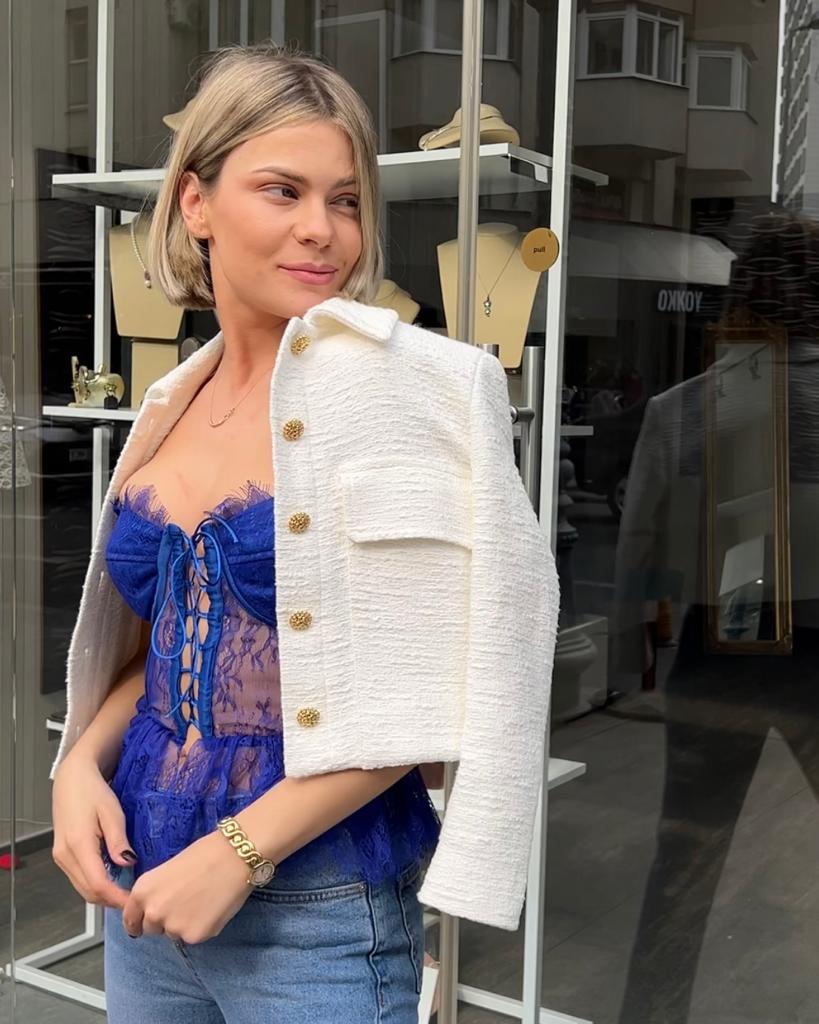 "I DON'T TRY TO BE SEXY" corset