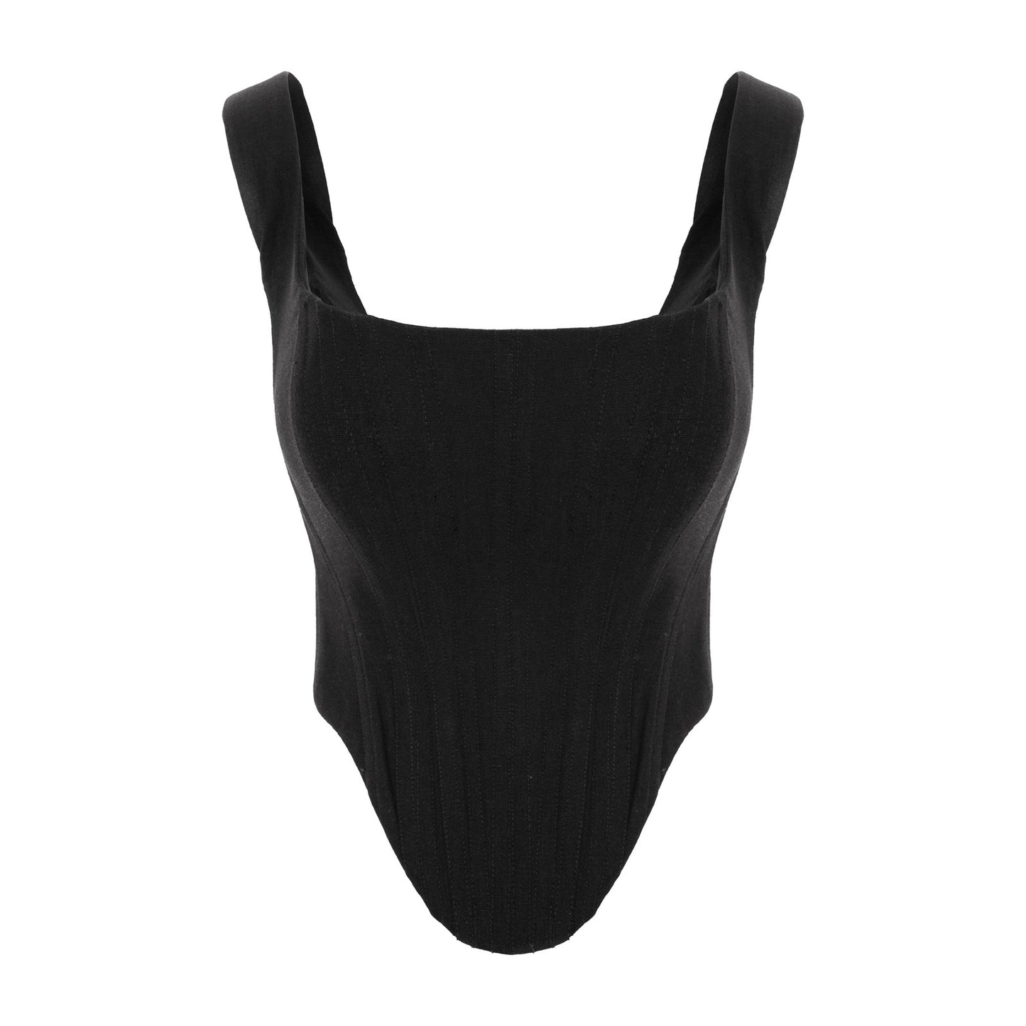 "ELISABETH" corset top in black