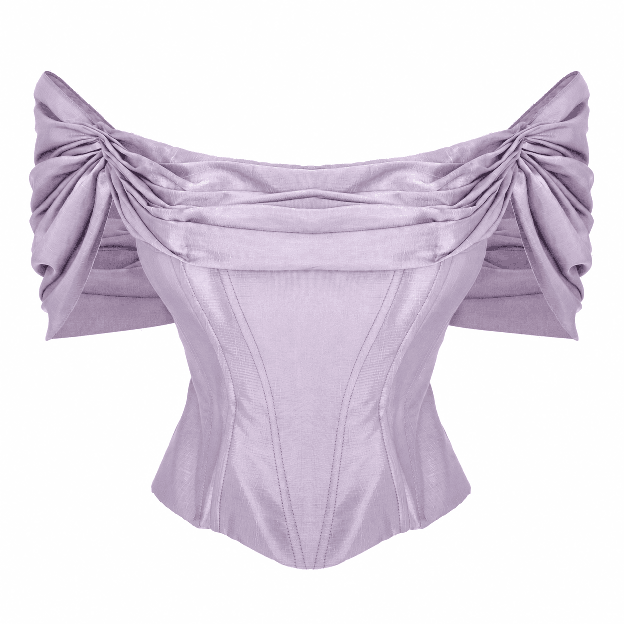Reign ruffle corset top lila