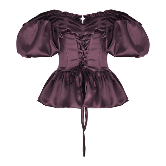 Airi corset top burgundy