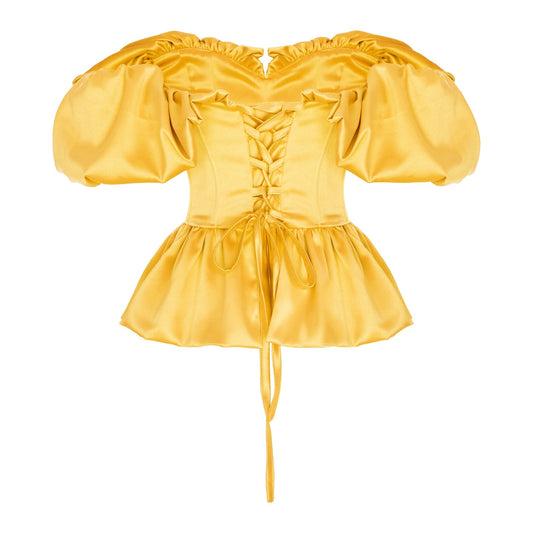 Airi corset top yellow