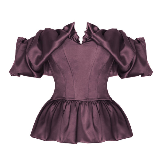 Airi corset top burgundy