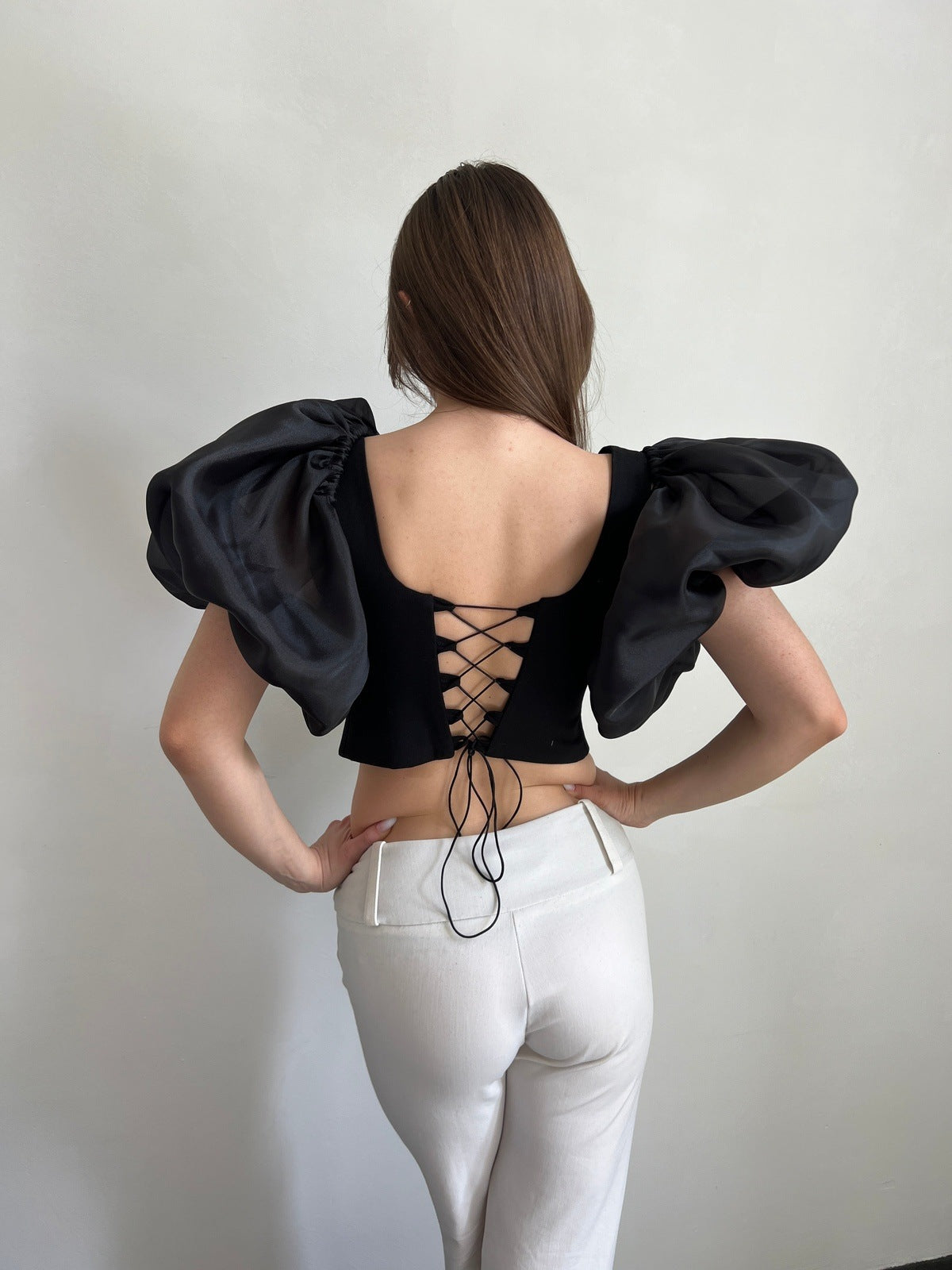 ELISABETH corset top in black